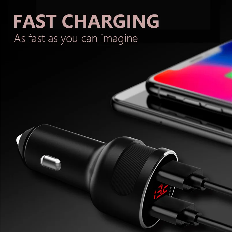 ASINA 36 Вт Dual USB быстрое зарядное устройство QC 3,0 Автомобильное Зарядное устройство для iPhone samsung мобильного телефона 5В 3A Быстрая зарядка для телефона Xiaomi huawei