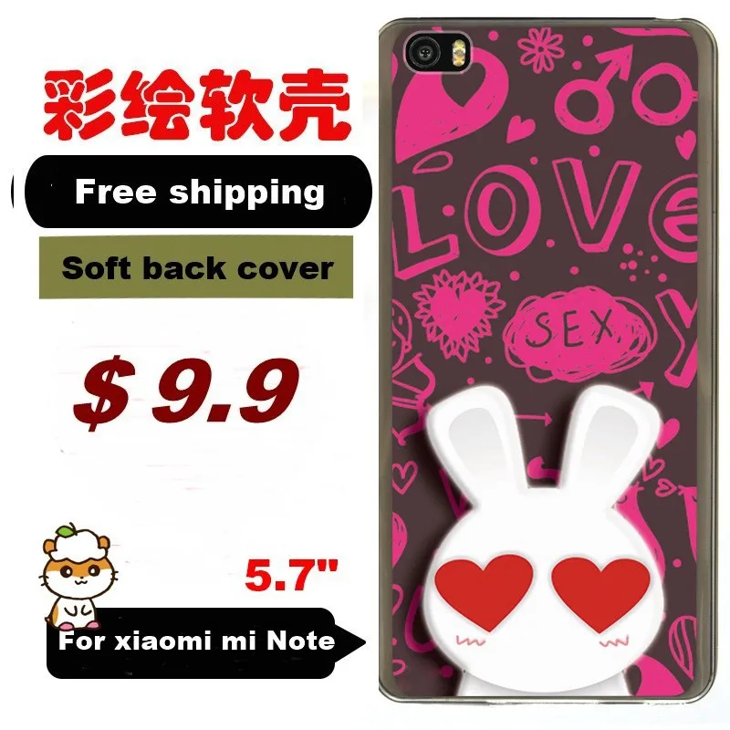 Hard back cover shell Fashion Top cases For xiaomi Mi4S M4s 5.0&quot 4g painted love rabbit phone case 16 wholesale |