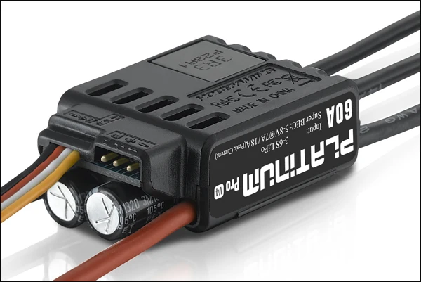 Оригинальный HobbyWing Platinum PRO V4 60A ESC (3S 6S) для 450 480 класса Heli (Пропеллер: 325 360 мм)|Детали