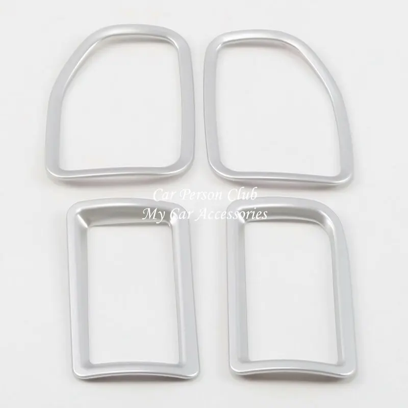 03-Model A-4pcs Для Mitsubishi Outlander 2013- передний маленький Кондиционер вентиляционное отверстие крышка рамы Планки ABS хром аксессуары для автомобиля - Цвет: 03-Model A-4pcs