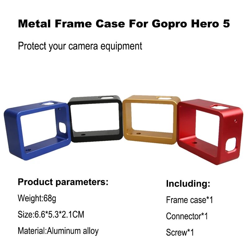 Кожух из алюминиевого сплава защитный чехол клетка для GoPro Hero 7 6 5 черная клетка для Go Pro Hero 7 6 аксессуары