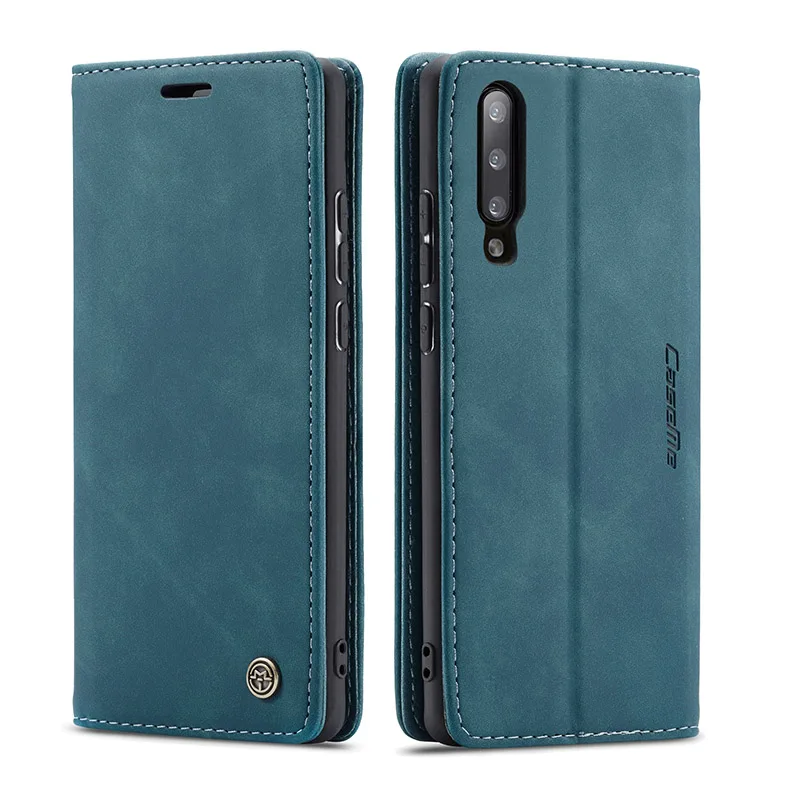Винтажный кожаный чехол для Xiaomi mi 9 9 T, роскошный Авто Магнитный флип-чехол-кошелек, чехол для телефона для Xiaomi mi 9 mi 9 mi 9 T, силиконовая задняя крышка - Цвет: Lake Blue