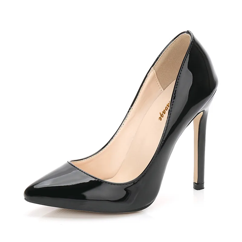 Туфли женские на шпильках 11 см заостренный носок пикантная вечерняя обувь