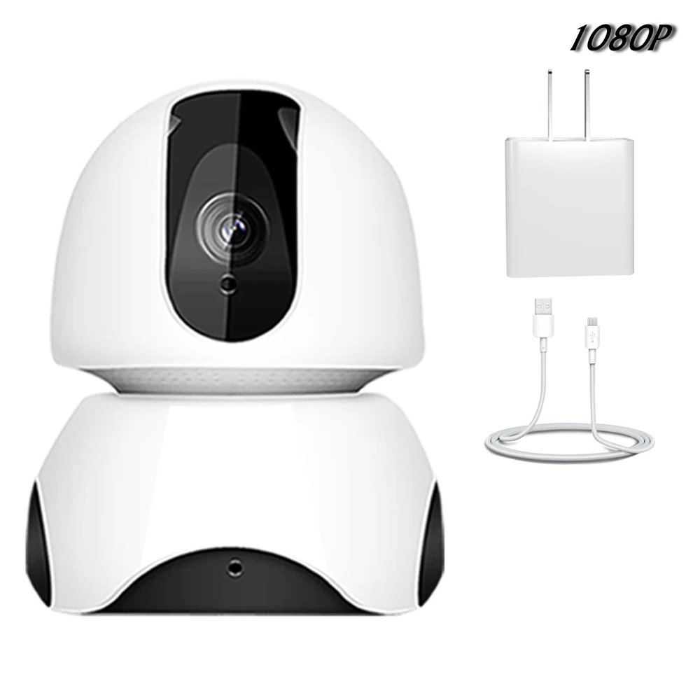 Set4 1080P 1080P FHD Baby Monitor WiFi Nanny Intercom IR Night vision Two Way Audio Real Time and Playback Wireless Portable Baby Camera - Color: Set4 1080P