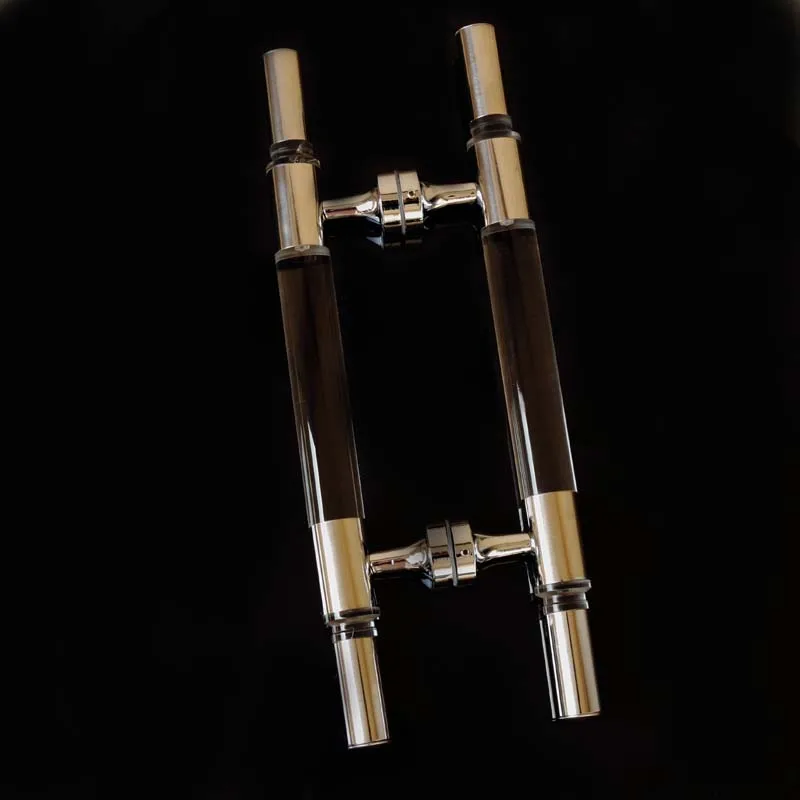 400mm modern simple fashion crystal glass door handles stainless steel bathroom pulls | Обустройство дома