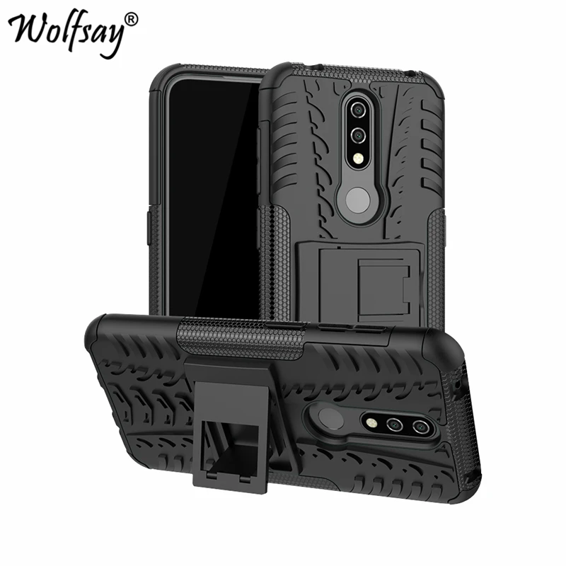 

Wolfsay Case for Nokia 4.2 Cover for Nokia 4.2 2019 Soft Rubber & Hard PC Case For Nokia 4.2 Case Phone Holder fundas 5.71"