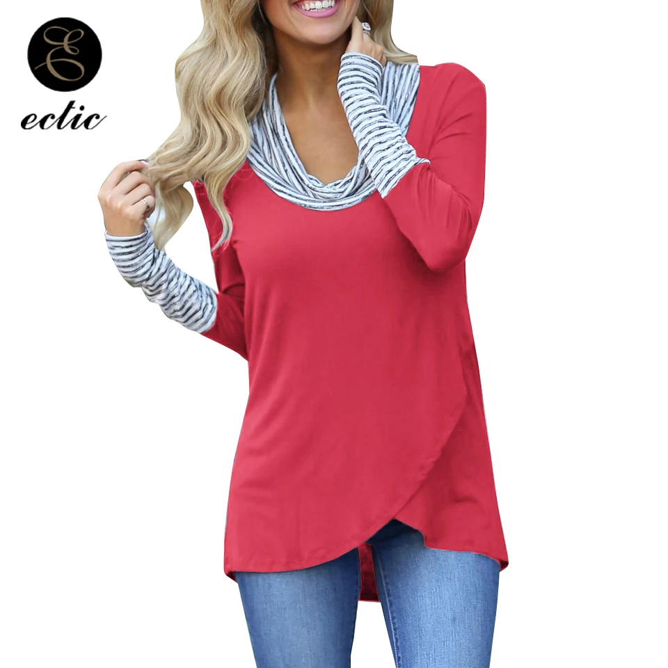 Нерегулярный Худи Простой Свитшот Спортивная Кофта Водолазка Черепаха Шея