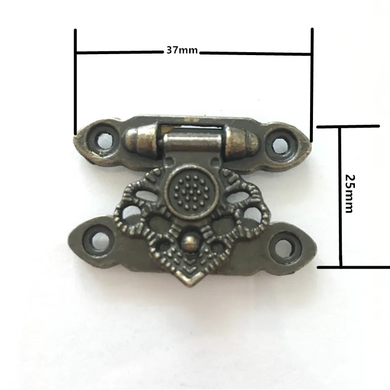 2 шт Античный Декор из сплава ювелирных изделий брелок деревянный ящик Hasp
