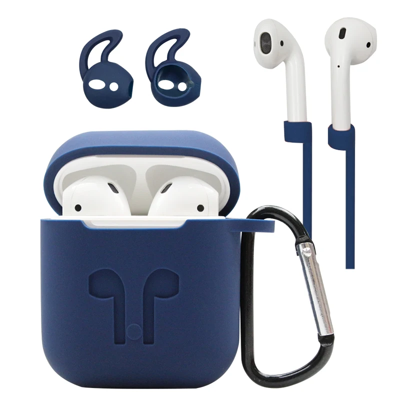 Защитный чехол для AirPods Мягкий Силиконовый противоударный Earpods Airpod зарядное
