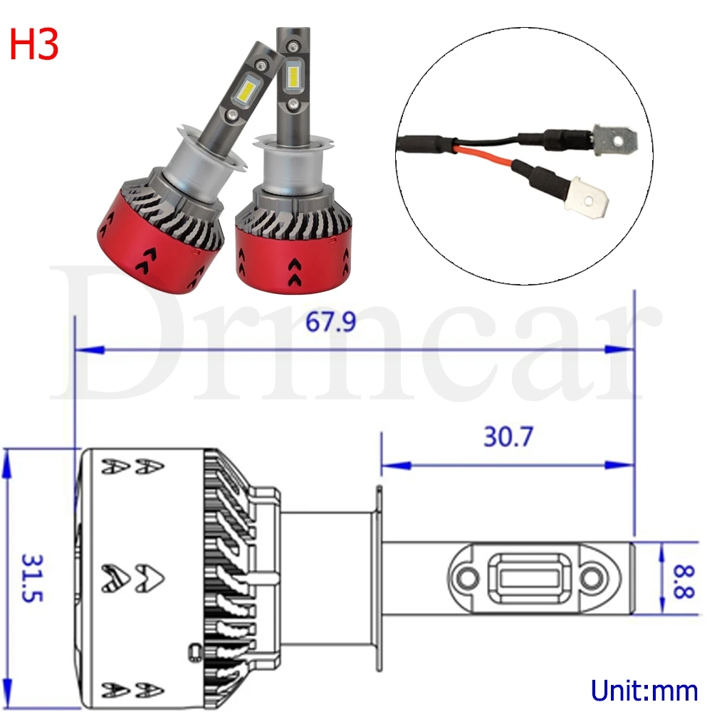 2X V6 H4 H7 H1 H3 H8 H15 HB3 HB4 P13W PSX24W фар Противотуманные фары автомобиля СИД 70W 9600LM высокое ближнего и дальнего света лампы авто мобильных лампы 6000 К DC 11~ 30