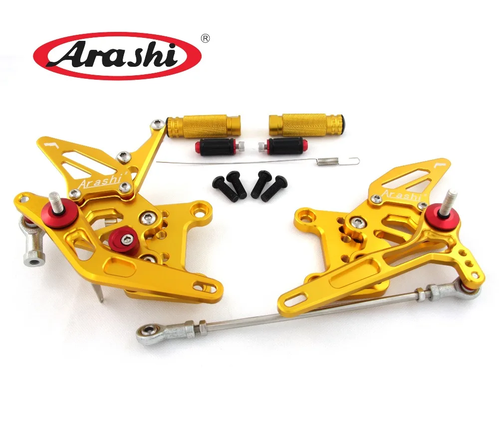 Араши для TRIUMPH Speed Triple 1050 2005 2010 CNC Регулируемые подножки Rider Rearset Rest 2006 2007 2008 2009