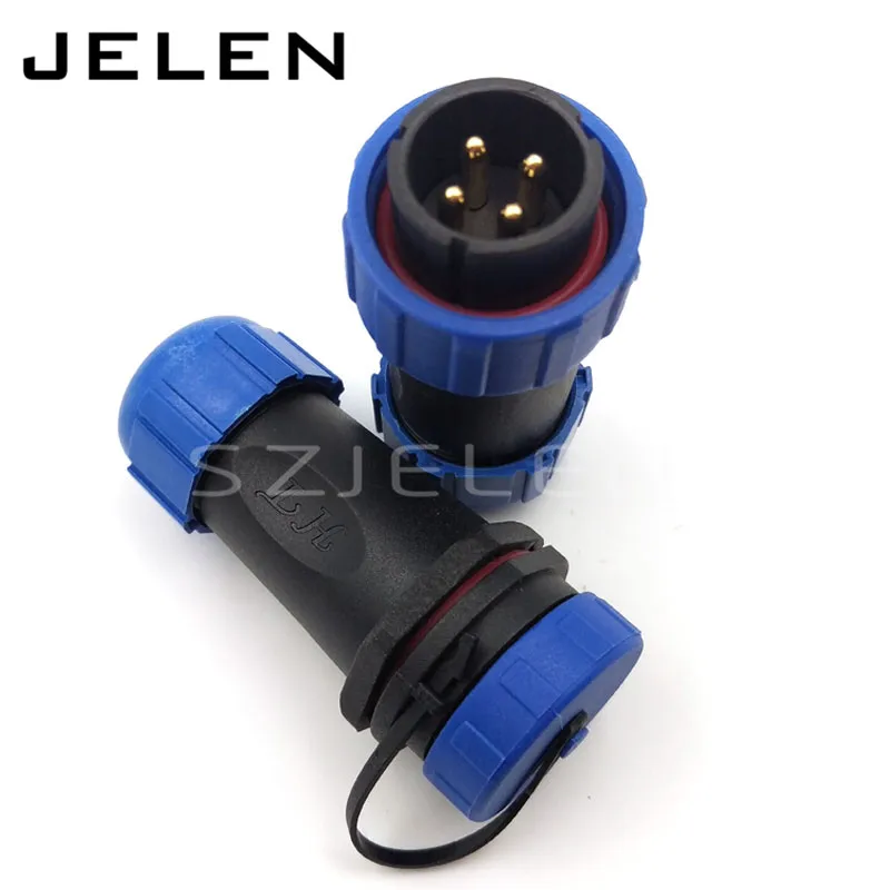 SP2110 4 контактный Электрический кабельный разъем водонепроницаемый штекер и