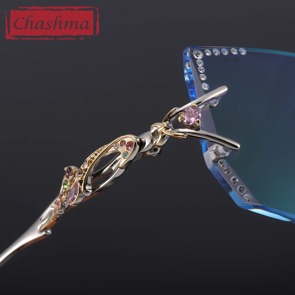Очки Chashma женские очки кошачий глаз оправа-бабочка роскошные модные для