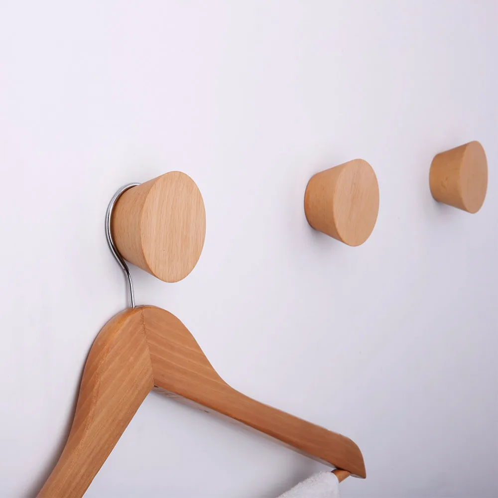 1 шт. деревянный настенный крючок для пальто настенное крепление DIY Украшение