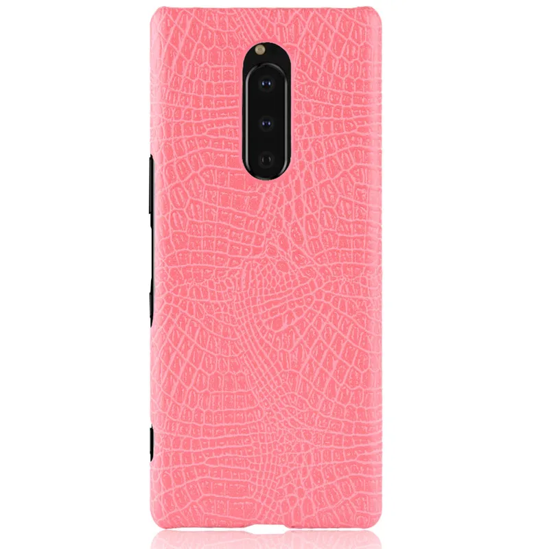 Pink Для sony Xperia 1 чехол Роскошный pu кожаный чехол для sony Xperia 1 J8110 J8170 J9110 чехол для телефона оболочка 6,5 дюймов для sony 1 - Цвет: Pink