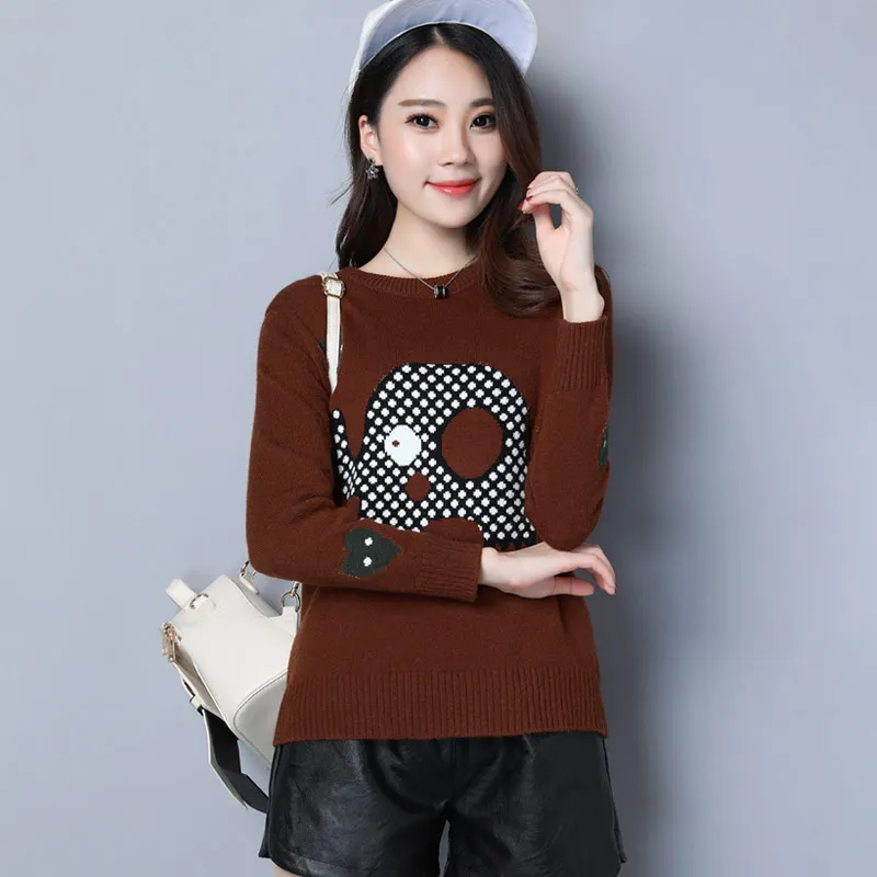 Высококачественный кашемировый свитер Женский Зимний пуловер вязаный с