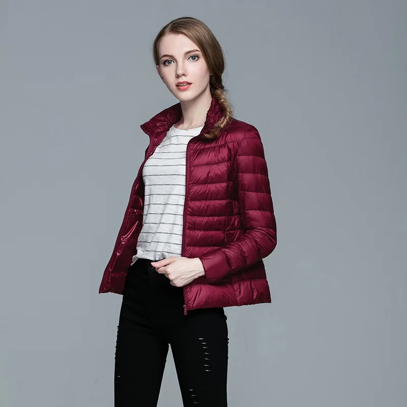 Женский ульсветильник пуховик Упакованные пальто на утином пуху Женская