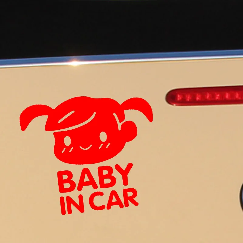 11*13 см милая маленькая девочка ребенок в автомобиле Предупреждение Mark