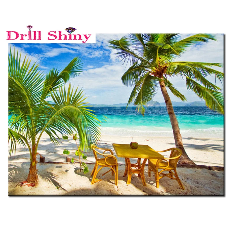 Рукоделие сделай сам алмазная живопись вышивка крестиком летний пейзаж узор