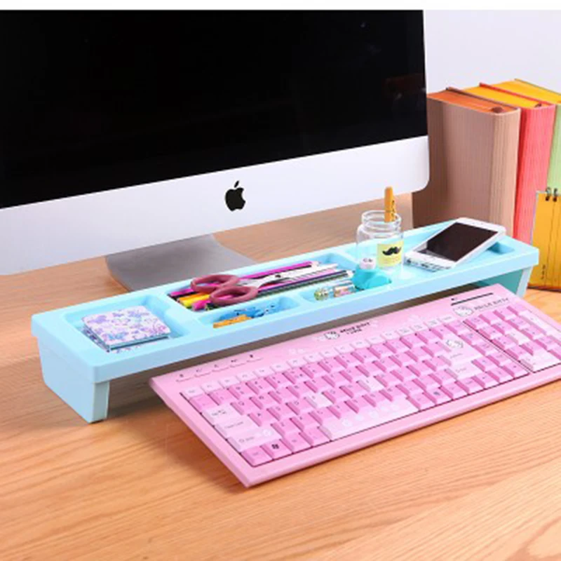 Многофункциональный рабочего Storage стойки Организатор держатель Полка Мониторы