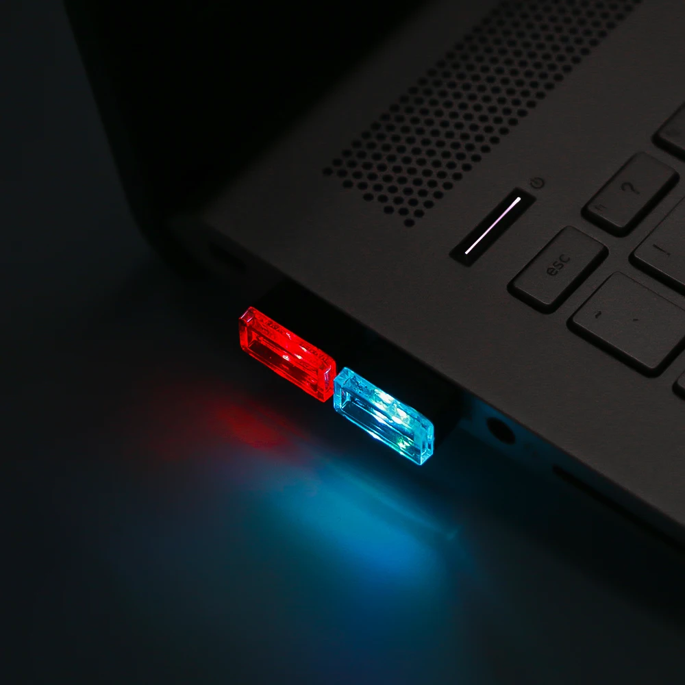 Мини светодиод машины светильник салона автомобиля USB атмосферный свет Plug and Play