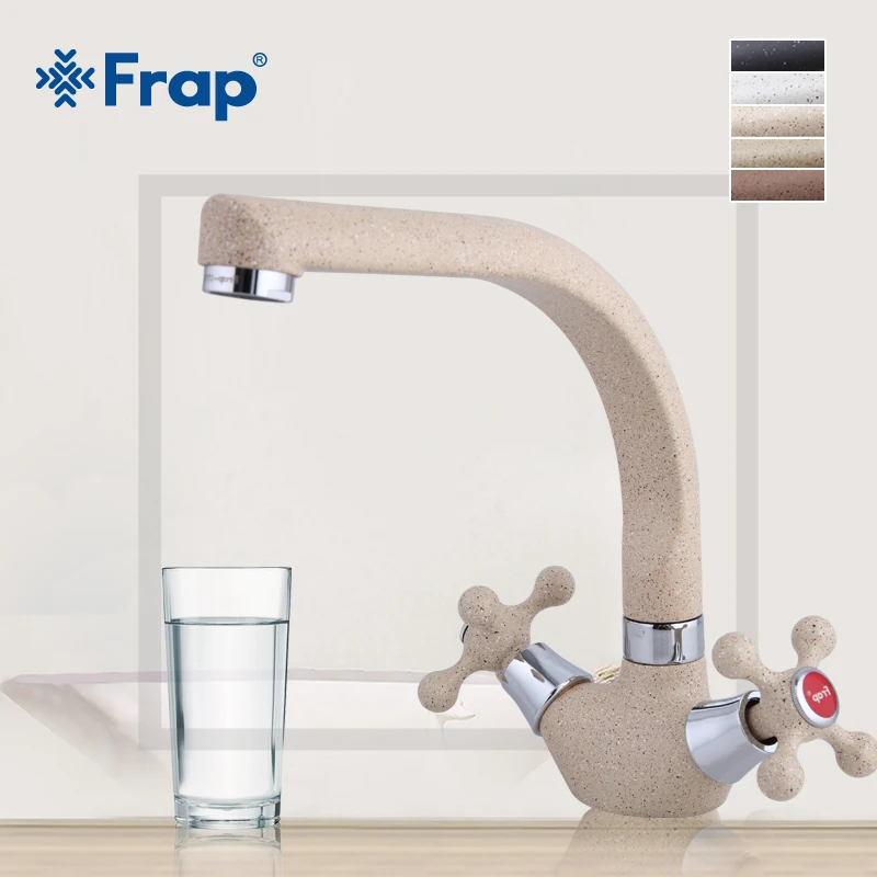 frap multicolor spray painting kitchen basin faucet single hole modern design two handle cold and hot water tap f5408 781021 free global shipping
