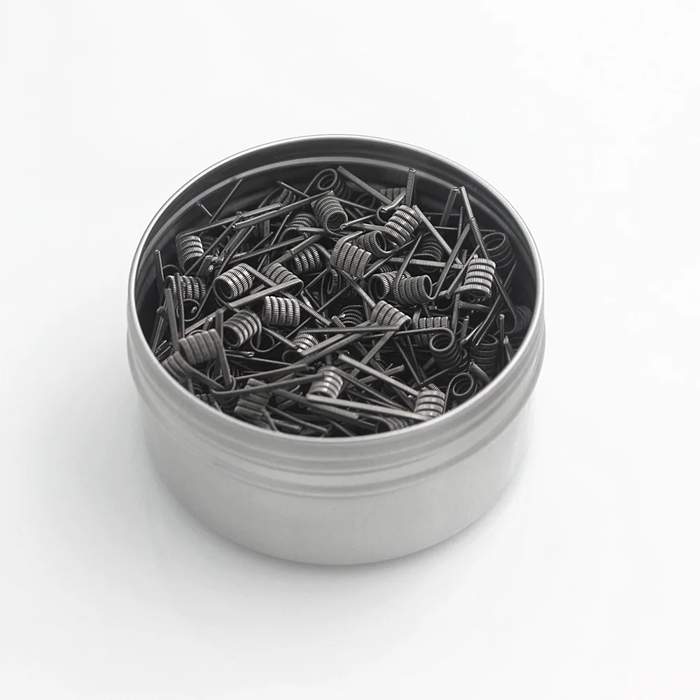 Фото Glotech 200 шт./лот Alien Clapton A1 SS316L Ni80 готовые катушки для DIY Vape RDA RBA 3 материала №2