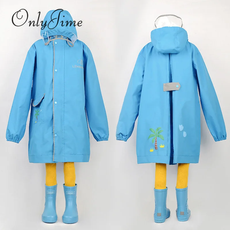 Only Jime Cartoon Waterproof Raincoat Bear Pattern For Kids Rain Coat Rainwear Children‘s Raincoat High Quality Poncho Rainwear
