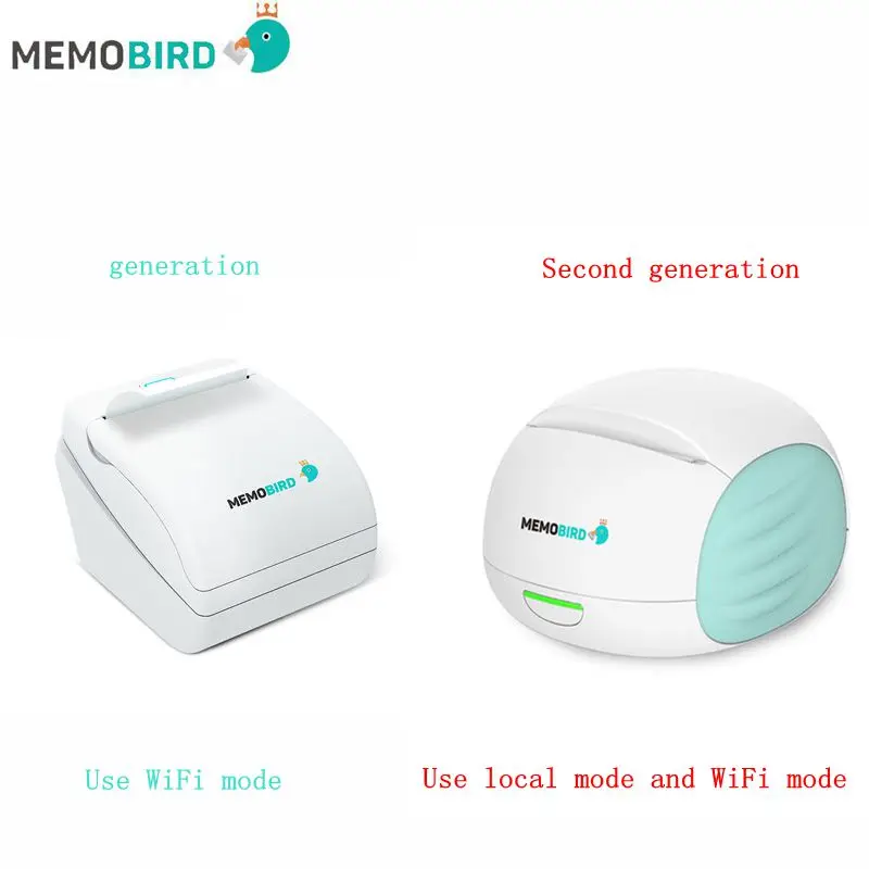 Принтер MEMOBIRD G2 Wifi портативный принтер штрих-код беспроводной фото термопринтер микро разъем+ 3 рулона бумаги