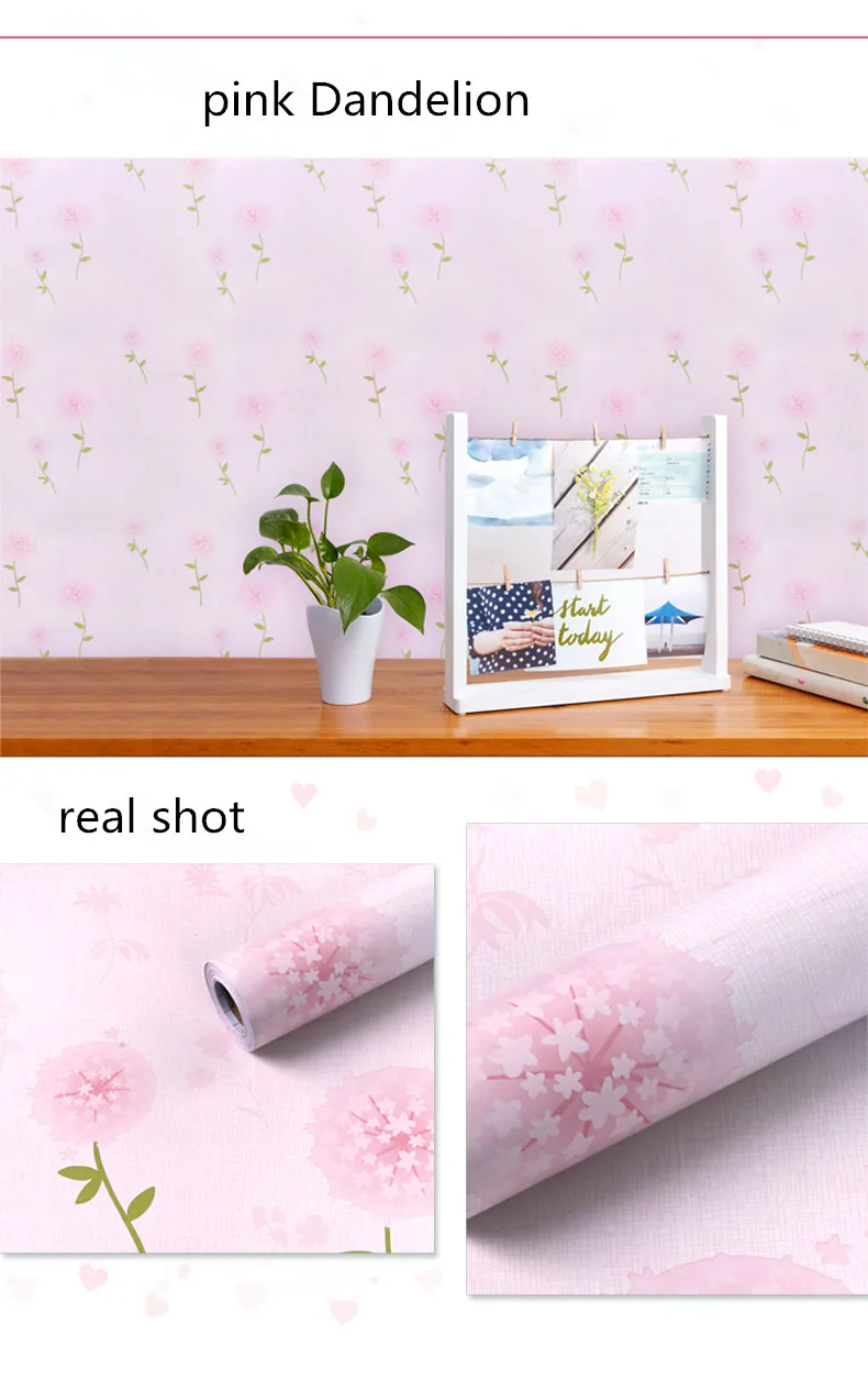 

Wallpapers self-adhesive 10M Children Room Non-woven Wallpaper Roll For Kids Room 3D Ballet Sweet Girl Princess Bedroom stickers