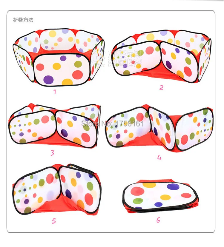 Игрушечный домик для детей детский складной манеж бассейн с шариками игр|toy