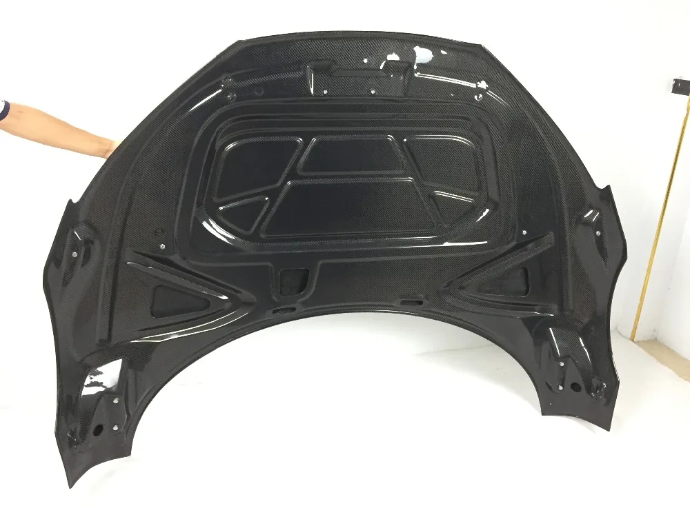 R8 капюшон BONNET-DUBLE-SIDED углеродного волокна капот для Audi (Подходит для: V8 V10) высокое