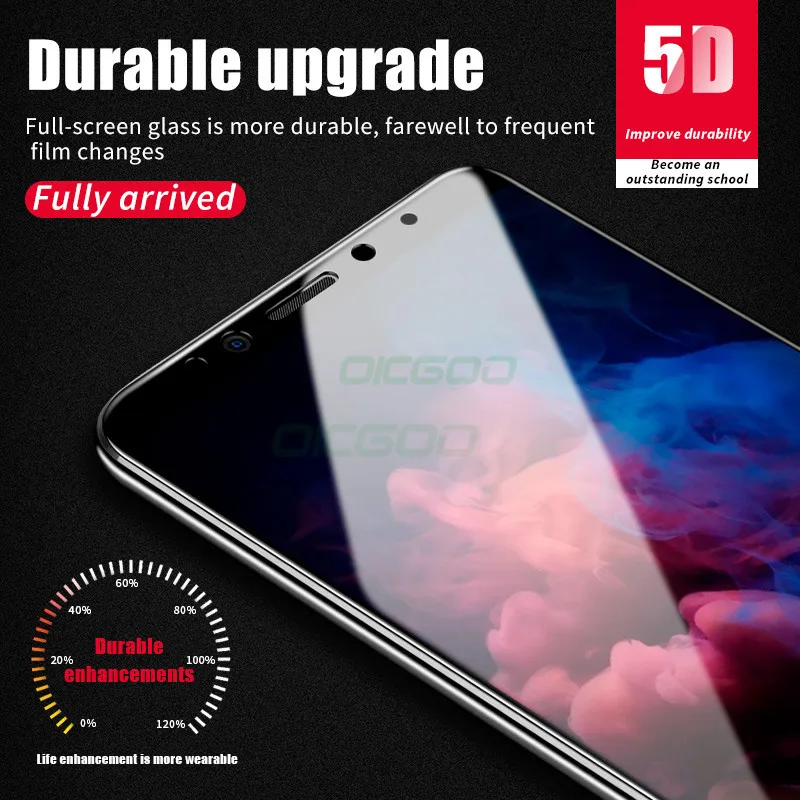 OICGOO 5D закаленное стекло для Xiaomi Rradmi 4X 4A Note 5 5A полное покрытие Защита экрана Redmi Plus