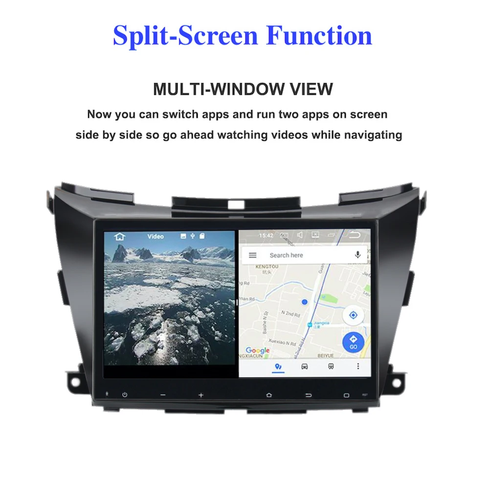Автомагнитола 1 din GPS Android 10 для Nissan Murano Z52 DVD плеер 2015 2016 2017 2 дюйма IPS 2.5D экран