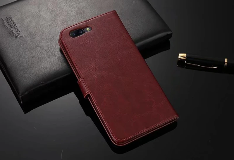 Флип Бумажник Fundas для One Plus 5 Чехол Оригинальный чехол Роскошный кожаный OnePlus