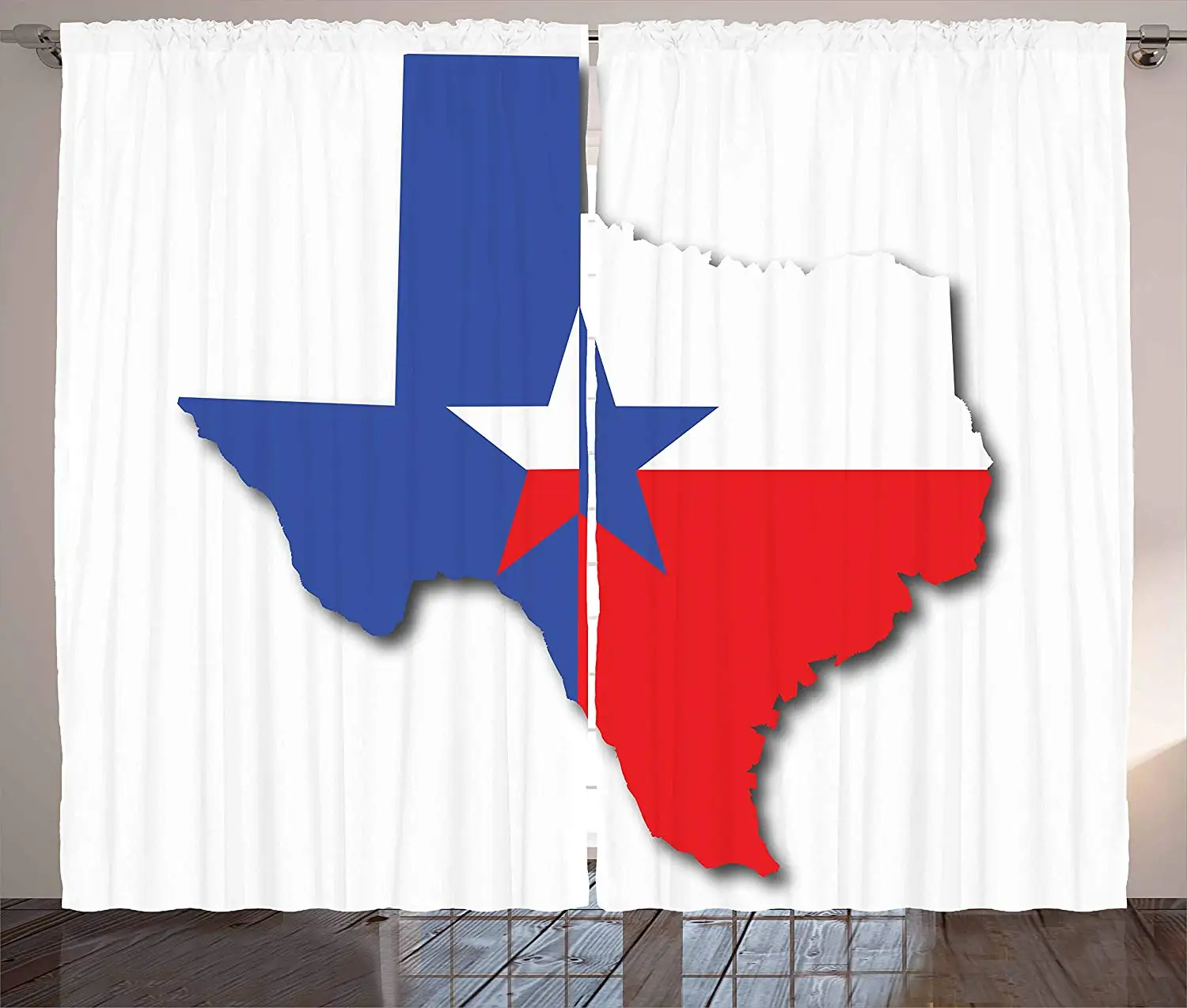 Техасские шторы со звездами контур техасской карты Американский юго-западный