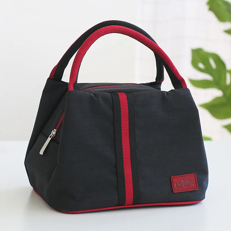 new fashion lunch bag Thermal food insulated bag women and kids casual travel cooler thermo picnic bag thicker and warmer