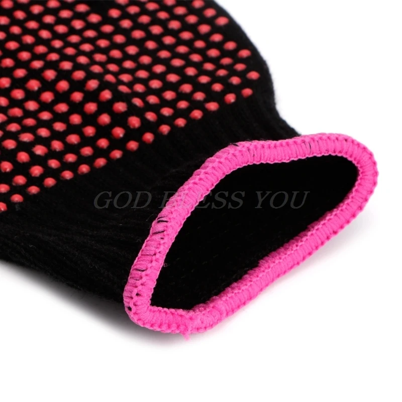 New Double-sided Hair Straightener Curling Tong Hairdressing Heat Resistant Finger Gloves Hair Salon Tools