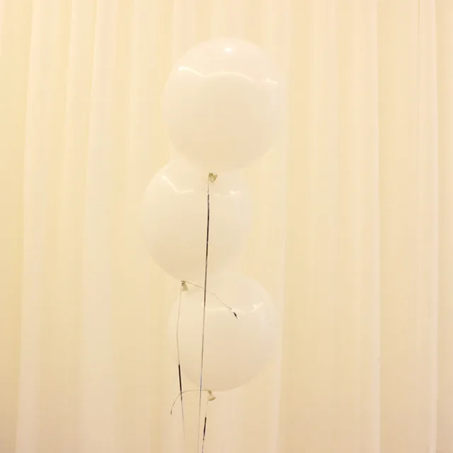 White 10 шт./лот, розовые и синие воздушные шары для маленьких девочек и мальчиков 1 год, вечерние шары 1 день рождения - Цвет: White