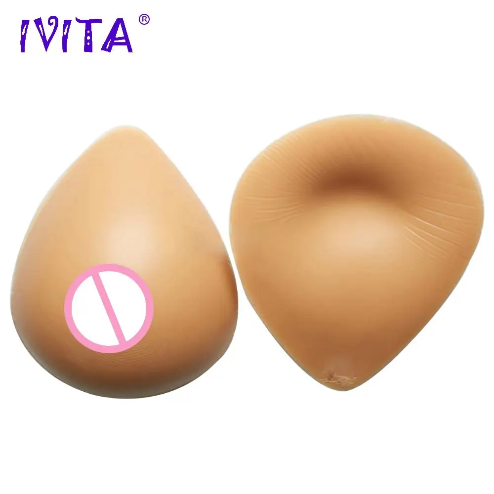 IVITA 4600 г огромная накладная Силиконовая грудь формы загара слеза мягкие