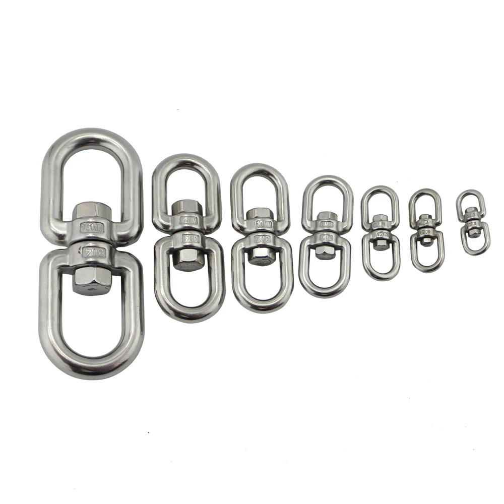 

Heavy Duty Double Eyes End Swivel 20mm Marine Grade Stainless Steel 304 Eye-Eye End Swivel Anchor Chain Connector Shackle