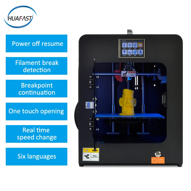 HUAFAST мини ABS 3d принтер высокой точности новая технология обновления fdm 3D печать