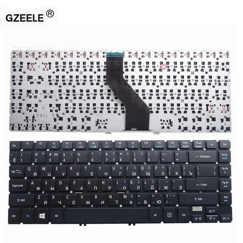 

GZEELE Русская клавиатура для ноутбука ACER V5-472G V5-432 V5-433 V5-473 473G 452G Aspire V5-472 V5-472G V5-472P RU Макет