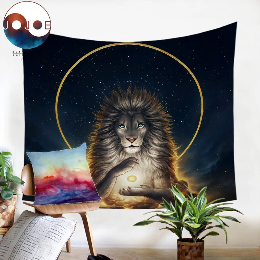 Держатель для душа от JoJoesArt гобелен Лев Бог в небе настенные Висячие животные