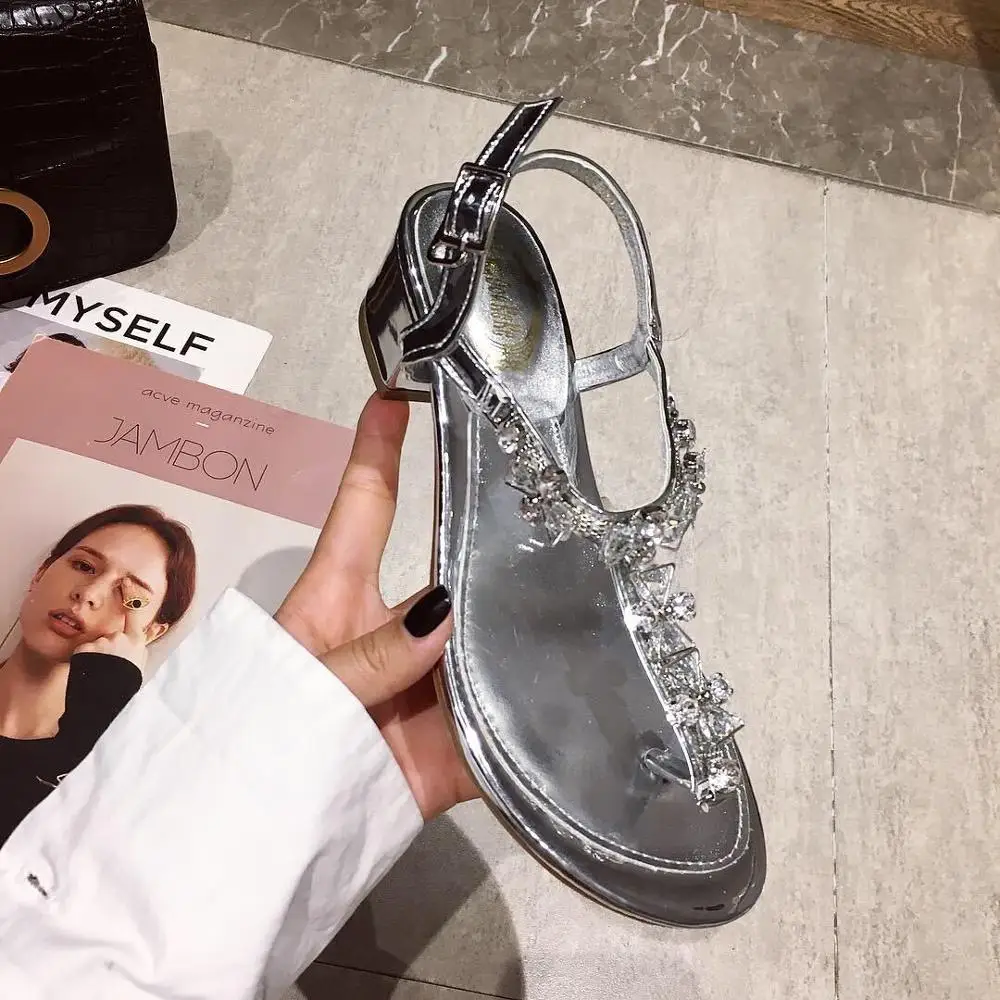 Женская обувь серебристого цвета Женские босоножки zapatos de mujer Летние с