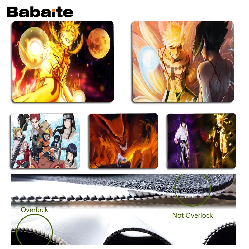 Babaite 2018 Новый Наруто красивый коврик для мышки в стиле аниме размер 180x220x2 мм и