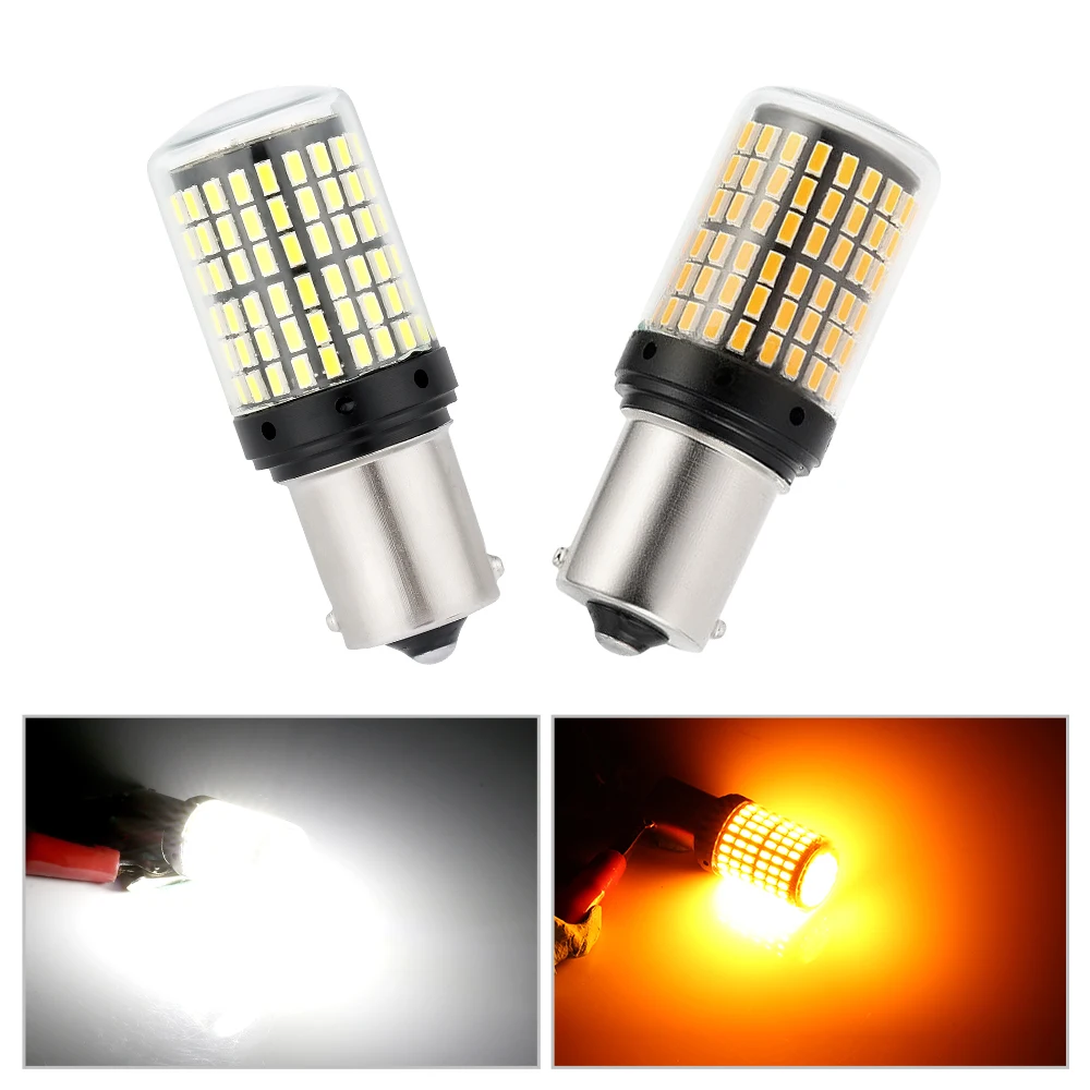 2 шт. светодиодные лампы 1156 3014 144SMD BA15S BAU15S PY21W | Автомобили и мотоциклы