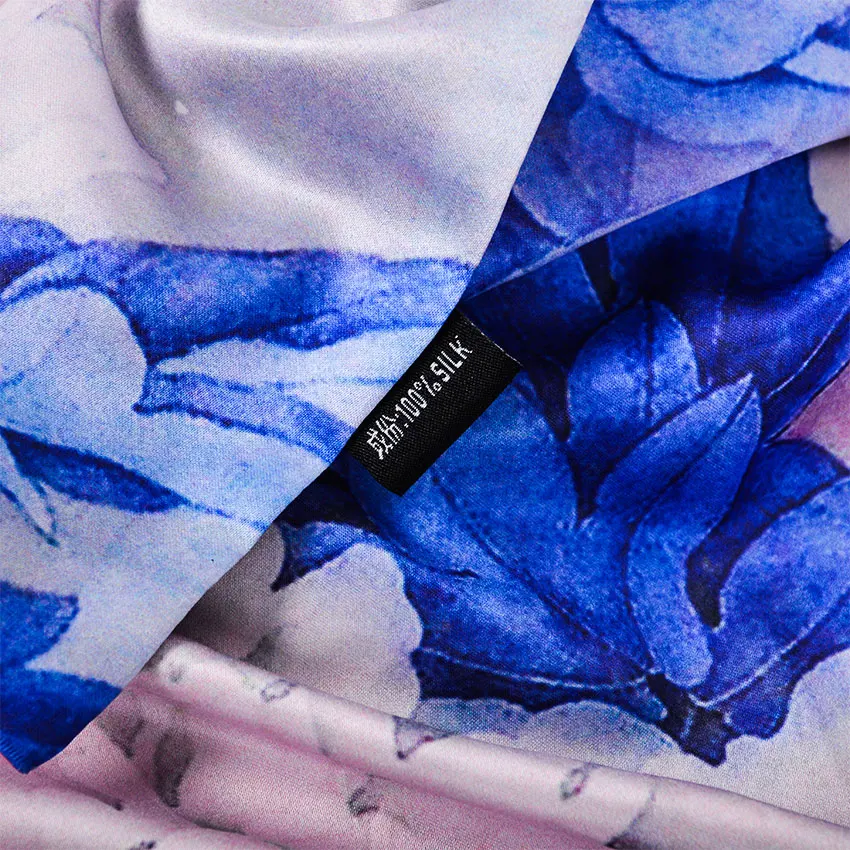 Женский Длинный шарф в китайском стиле [BYSIFA] голубой/розовый/бежевый длинный