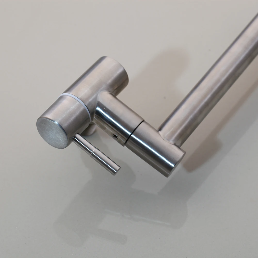 Никель Черный латунный кран KEMAIDI с наполнителем для кастрюль настенный кухни