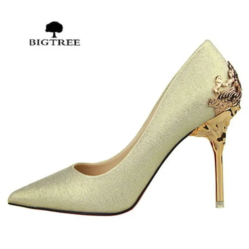 2016 Новинка пикантный металлический каблук женские туфли замшевая обувь на
